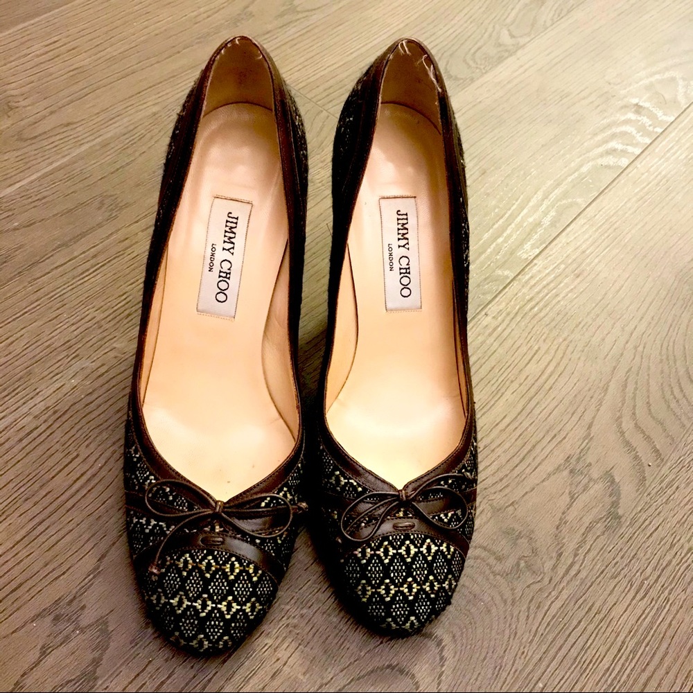 Jimmy Choo vintage round toe pumps